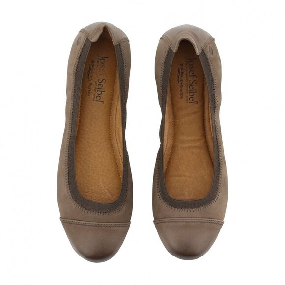 Josef Seibel Womens Pippa Taupe Ballet Flats Shoes 36 5 - 5.5 Medium (B,M) NIB - Picture 1 of 9